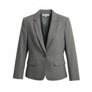 Nine West Size 14 Blazer Jacket Suit Separate Solid Gray Women
